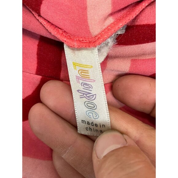 LULA ROE leggings stretch pants pink small rise 10" waist 24" inseam 25.5" READ - Picture 5 of 6